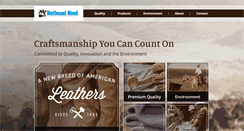 Desktop Screenshot of nationalbeefleather.com