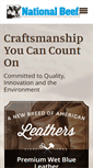 Mobile Screenshot of nationalbeefleather.com