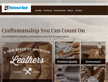 Tablet Screenshot of nationalbeefleather.com